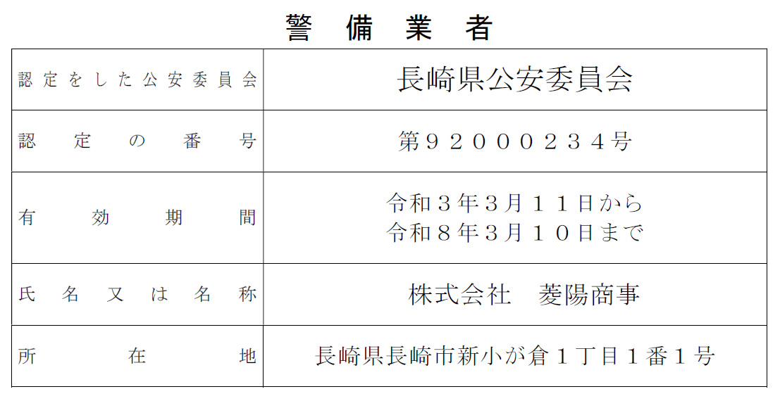 ㈱菱陽商事 | 船舶塗装・船舶防熱・船舶板金・船舶溶接・建設業・警備保障